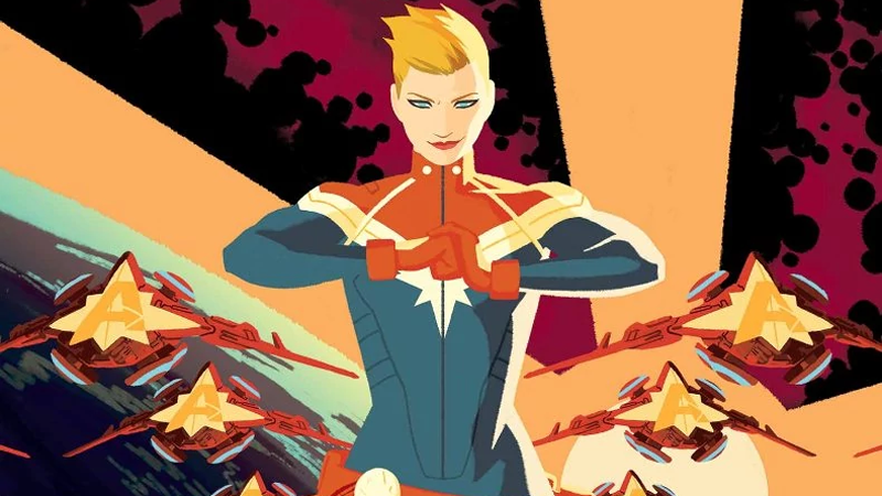 Carol probably won’t show up with a fleet of Alpha Flight ships like this cover for 2016's Captain Marvel #1, but it be pretty helpful if she did, right?